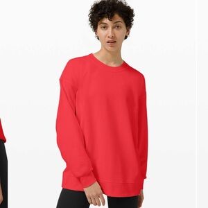 Lululemon Perfectly Oversized Crew Size 4 in Carnation Red